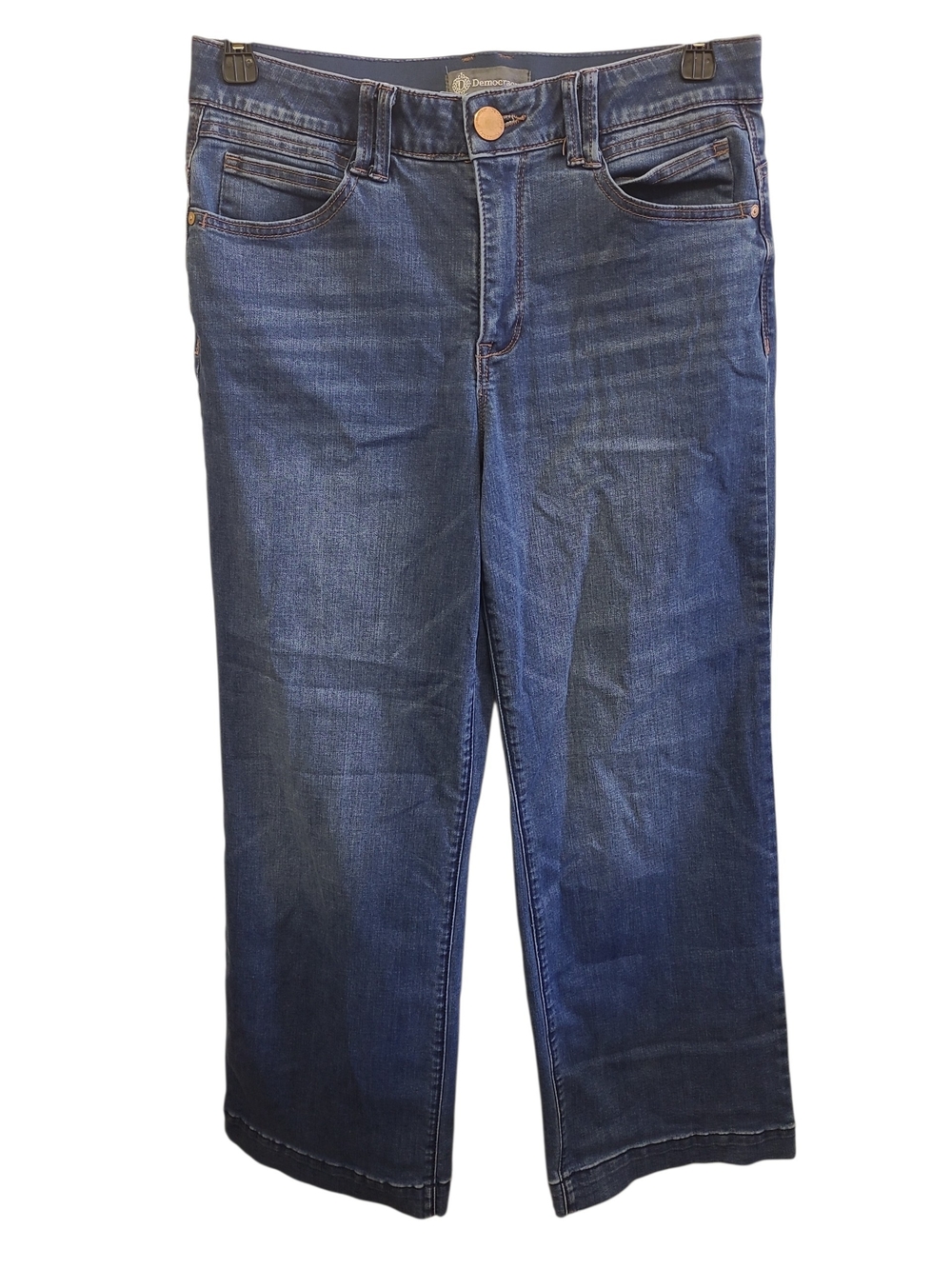 Democracy Ab Technology Wide Leg Jeans Women’s 10 Medium Wash Stretch Denim - Picture 2 of 6